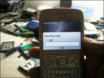 How to unlock nokia c3-01 security code if forgotten